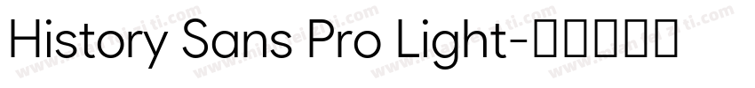 History Sans Pro Light字体转换